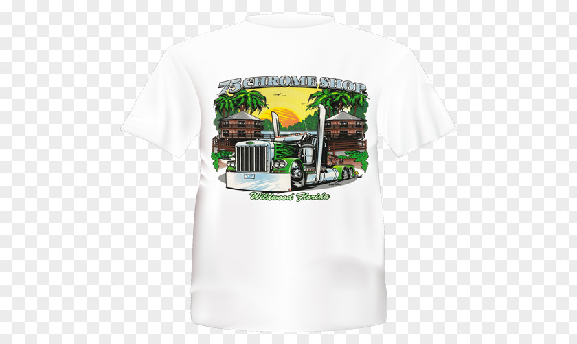 T-shirt 75 Chrome Shop Sleeve PNG