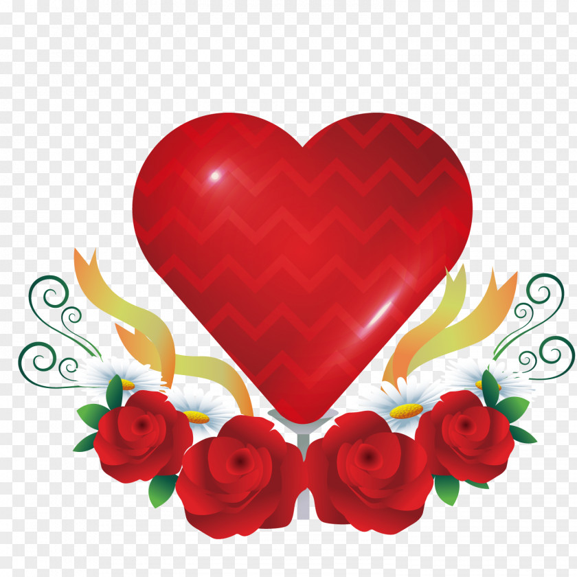 Vector Heart Balloon Beach Rose Garden Roses PNG