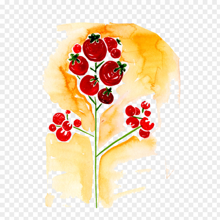 Watercolor Apple Tree Graphic Design PNG