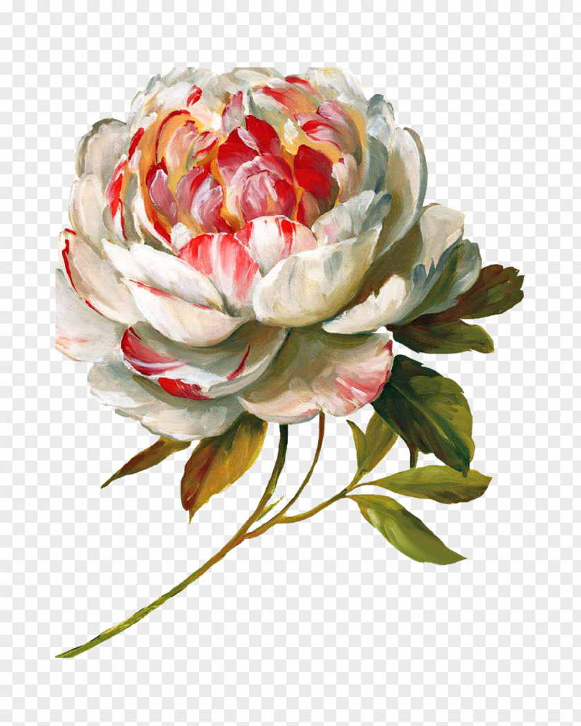 Flower Paint Art Painting Decoupage Floral Design PNG