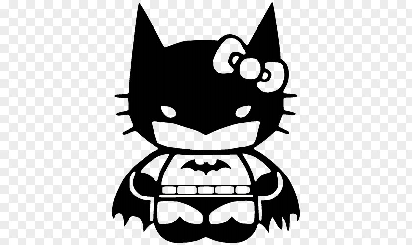 Halloween Pumpkin Bat Batman Batgirl Hello Kitty Decal Robin PNG