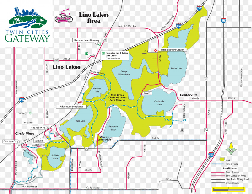 Hiking Trail Lino Lakes Map Blaine Minneapolis Ham Lake PNG