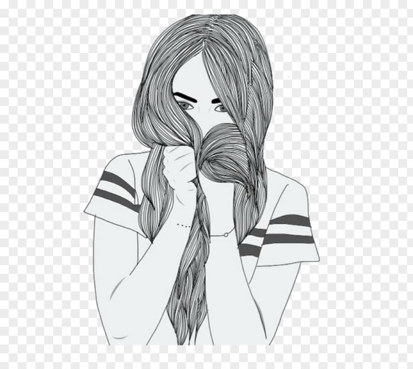 Hot Girls Drawing Image Sketch Black And White Art PNG