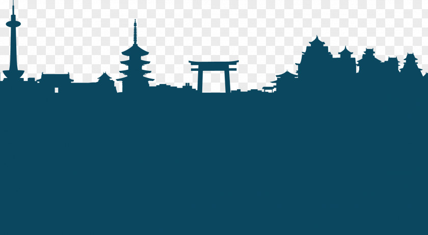 Kyoto, Japan Skyline Vector Illustration Kyoto Royalty-free Stock Photography PNG