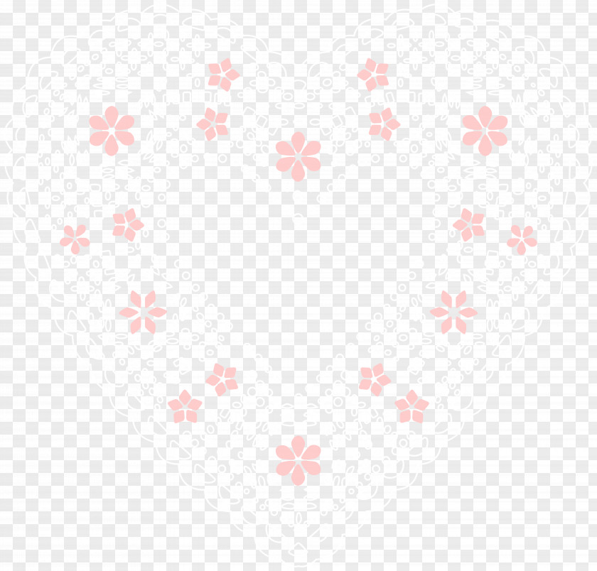 Lace Heart Clip Art Image Textile Symmetry White Pattern PNG