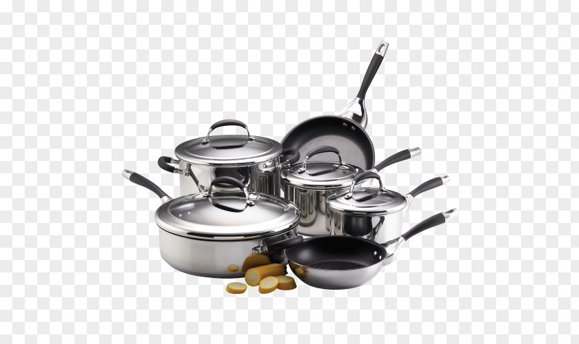 Steel Pan Frying Circulon Cookware Non-stick Surface Olla PNG