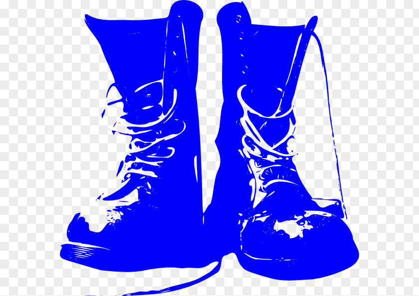 Boot Electric Blue Painting Cartoon PNG
