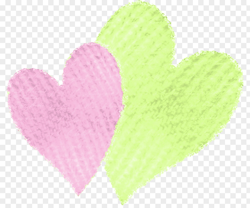 Creatice Wool Petal Pink M Heart PNG