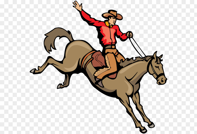 Horse Equestrian Bucking Cowboy Clip Art PNG