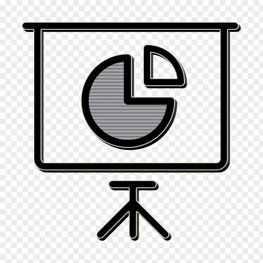 Logo Signage Pie Chart Icon Marketing Business Set PNG