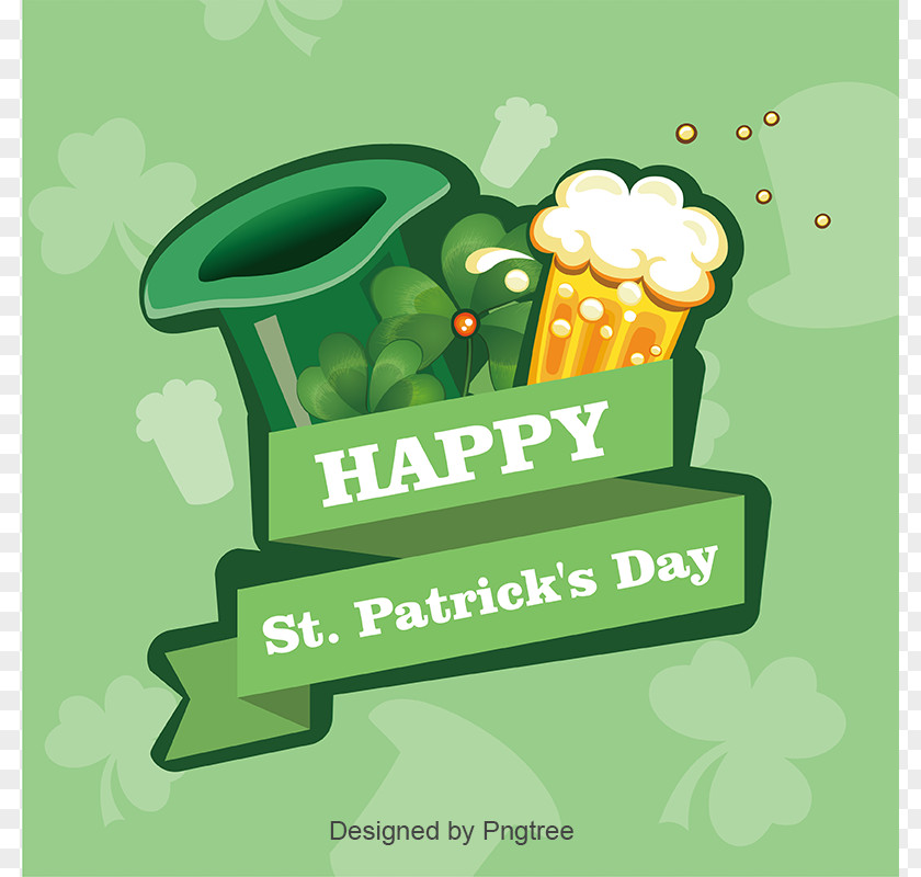 St. Patrick's Day Ireland Saint Patricks Green Clover Illustration PNG