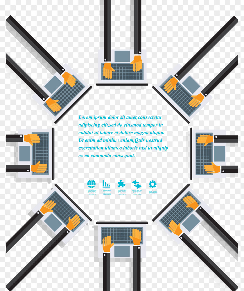 Hand Operated Computer Euclidean Vector Illustration PNG