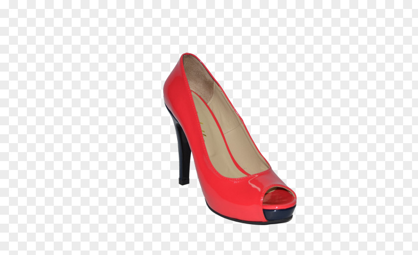Red High Heels Court Shoe Slipper Stiletto Heel Woman PNG