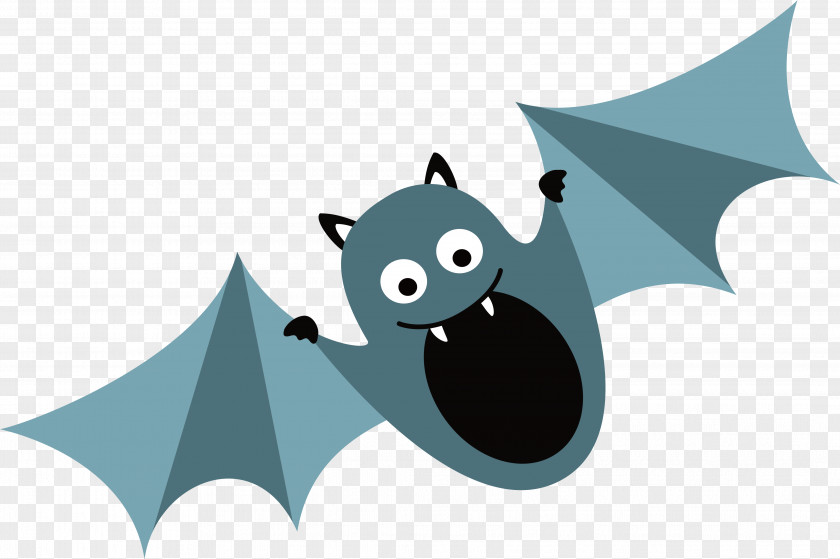 Blue Bat Clip Art PNG
