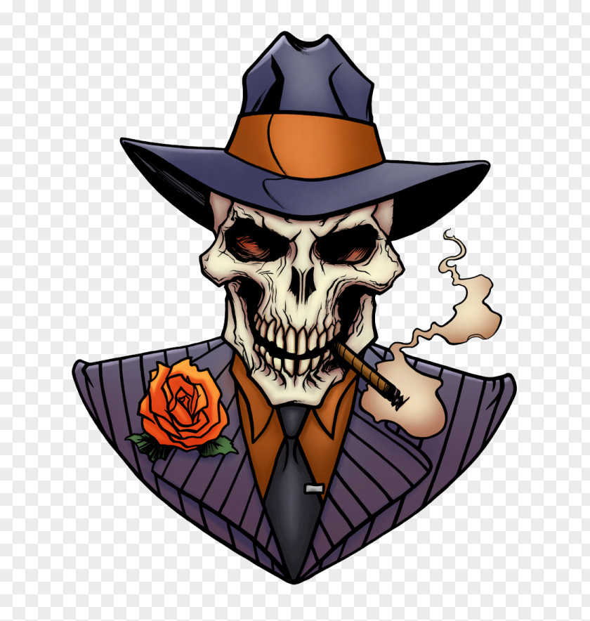 Drawing Gangster Skull Music PNG , skull clipart PNG