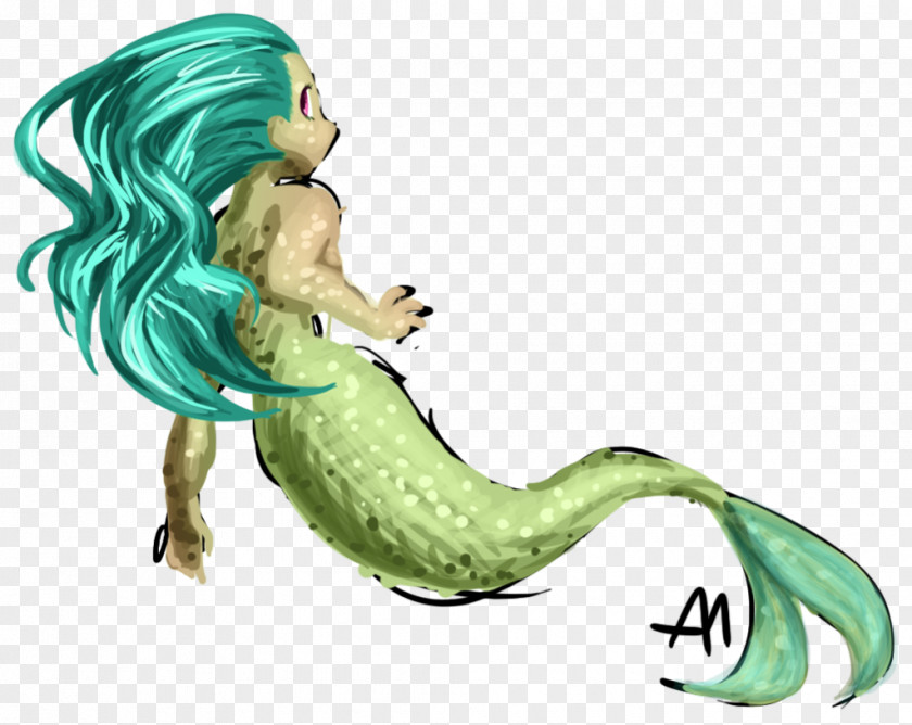 Mermaid Reptile Cartoon Tail PNG