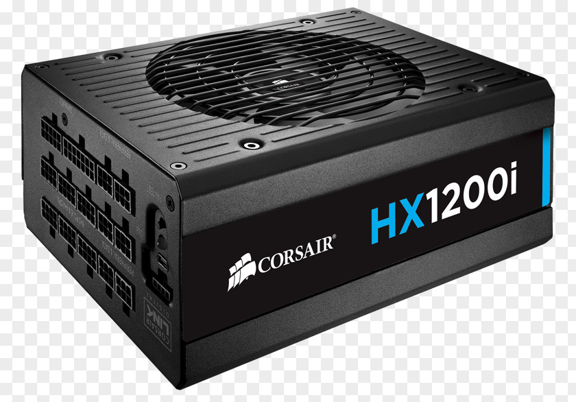 Power Supply Unit (computer) Corsair HX1200i 1200W ATX Black 80 Plus Converters PNG