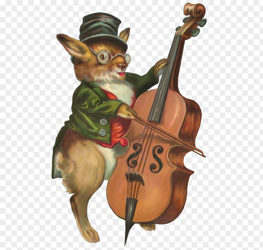 Violin Cello Bokmärke Victorian Era PNG