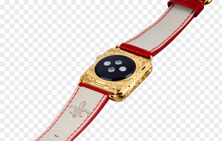 24 Carat Gold Powder Apple Watch Series 3 Strap Noblesse PNG