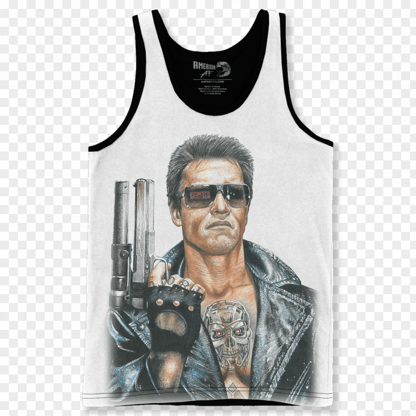 Arnold Schwarzenegger T-shirt The Terminator United States Sleeve PNG