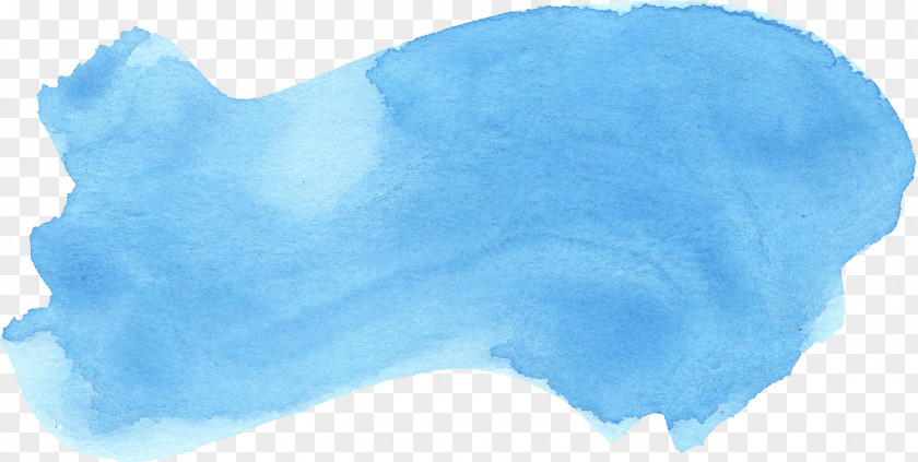 Blue Watercolor Painting Azure PNG