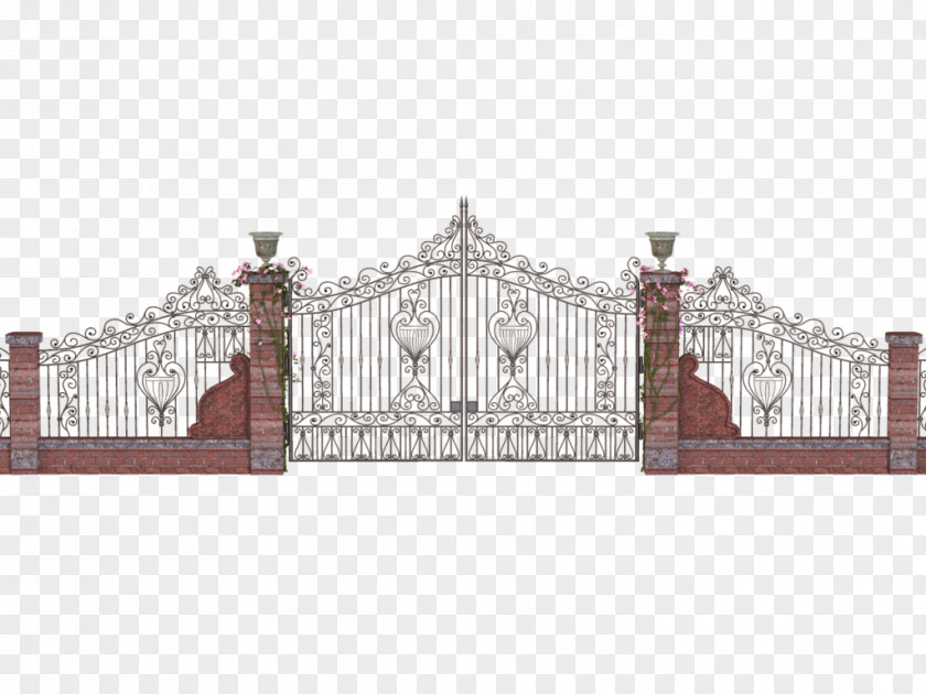 Iron Railings Gate PNG
