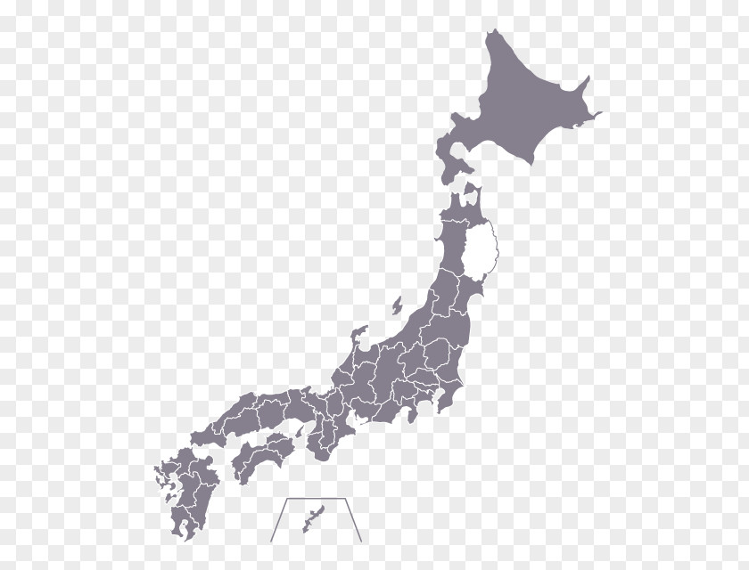 Japan Prefectures Of Vector Map Stock Photography PNG