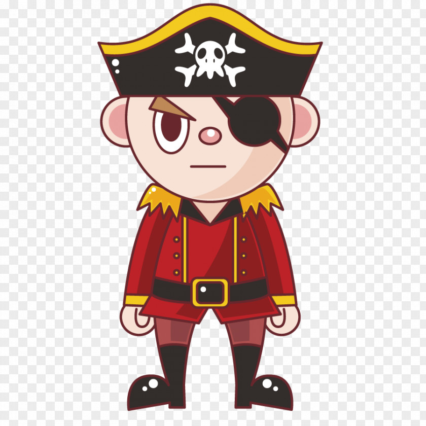 Vector-eyed Pirate Character Piracy Illustration PNG