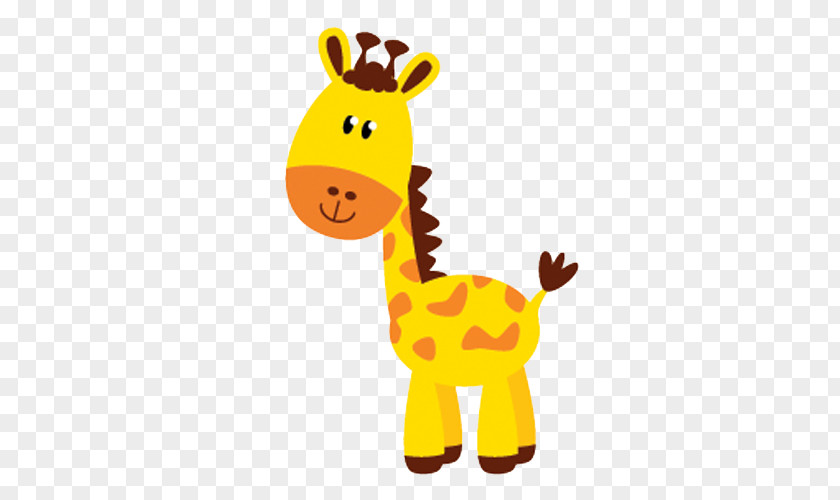 Giraffe Cuteness Clip Art PNG