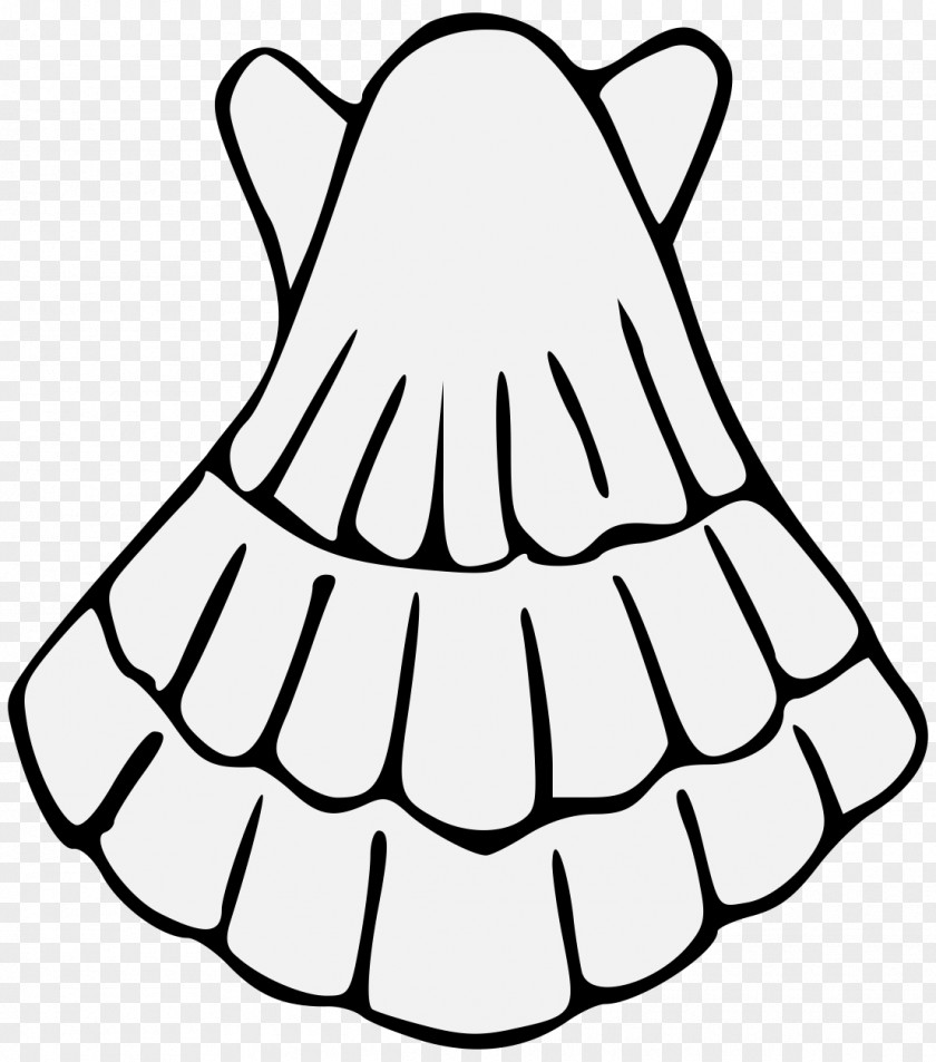 Scallop Shell Complete Guide To Heraldry Line Art Conchiglia PNG