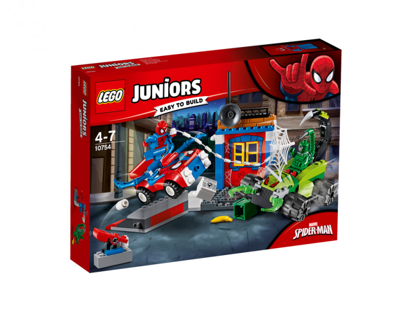 Spider-man Spider-Man Lego Juniors Minifigure Toy PNG