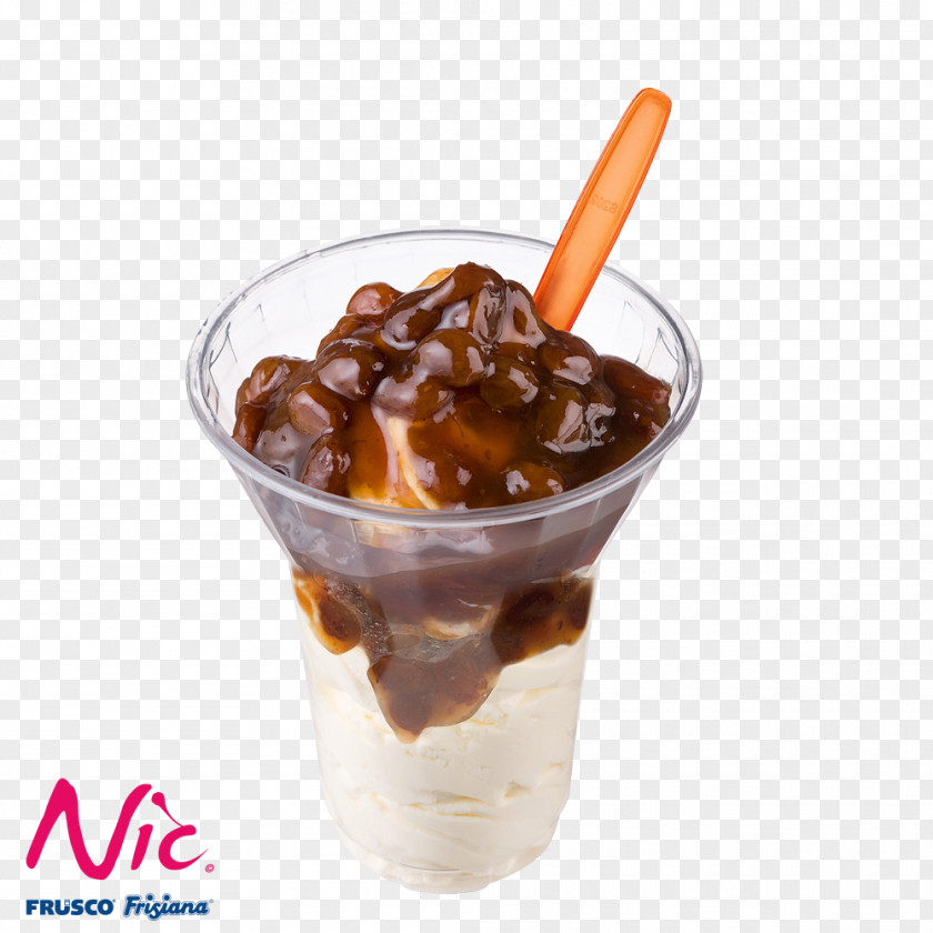 Ice Cream Sundae Sorbet Stracciatella Dame Blanche PNG