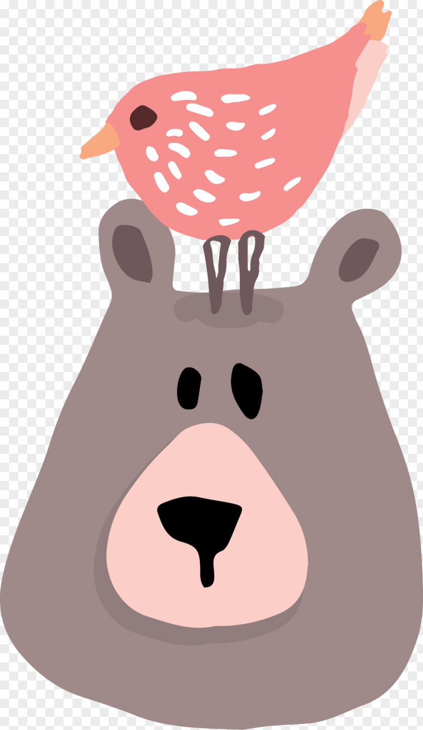 Cartoon Bear Illustration PNG