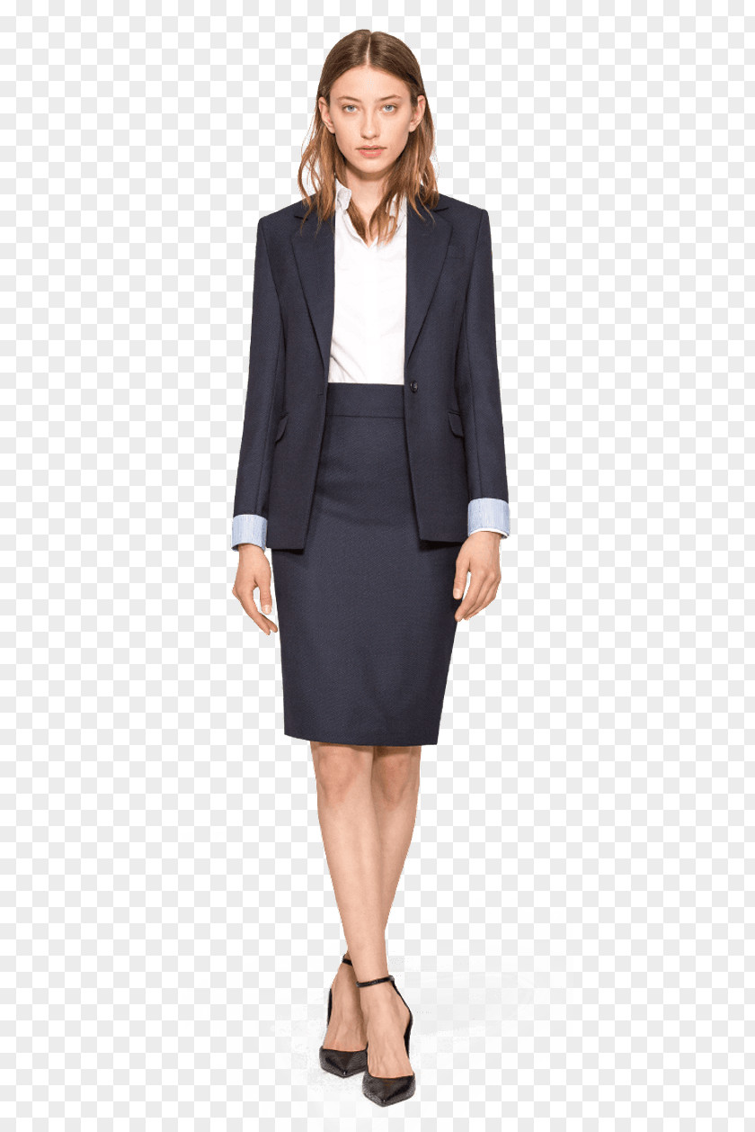Woman Suit Vest Blazer Tuxedo Skirt Jakkupuku PNG
