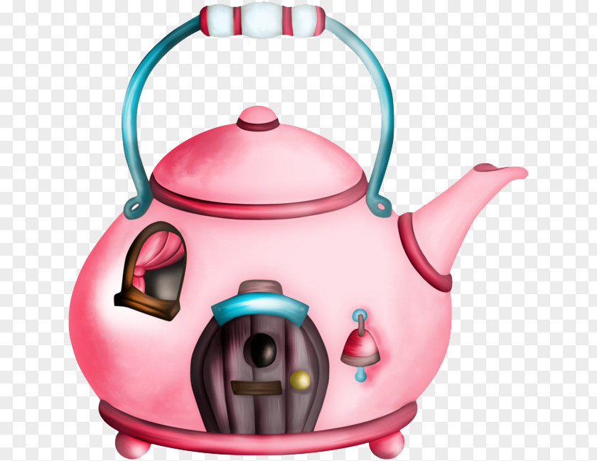 Cartoon Water Bottle Kettle Teapot Drawing Image PNG