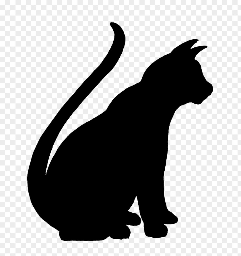 Cat Pet Sitting Kitten Silhouette Clip Art PNG