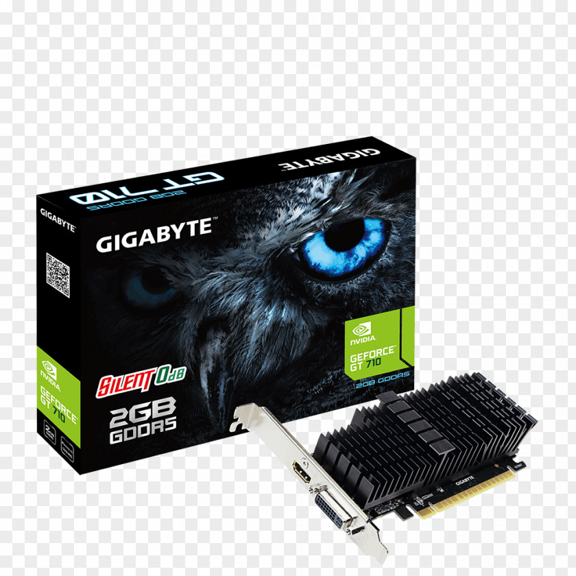 Low Profile Graphics Cards & Video Adapters NVIDIA GeForce GT 710 Gigabyte Technology Digital Visual Interface PNG