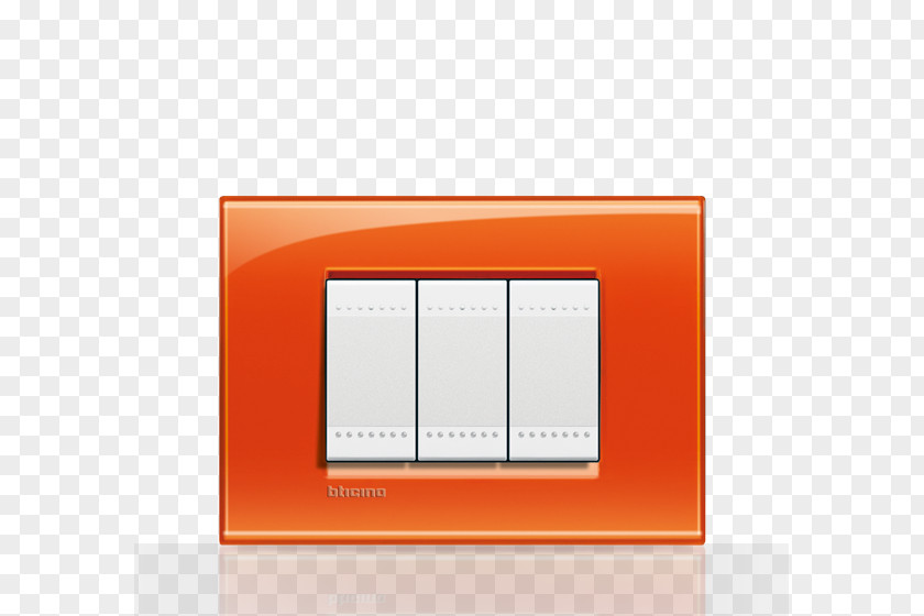 Orange Bticino Material Electrical Switches Light PNG