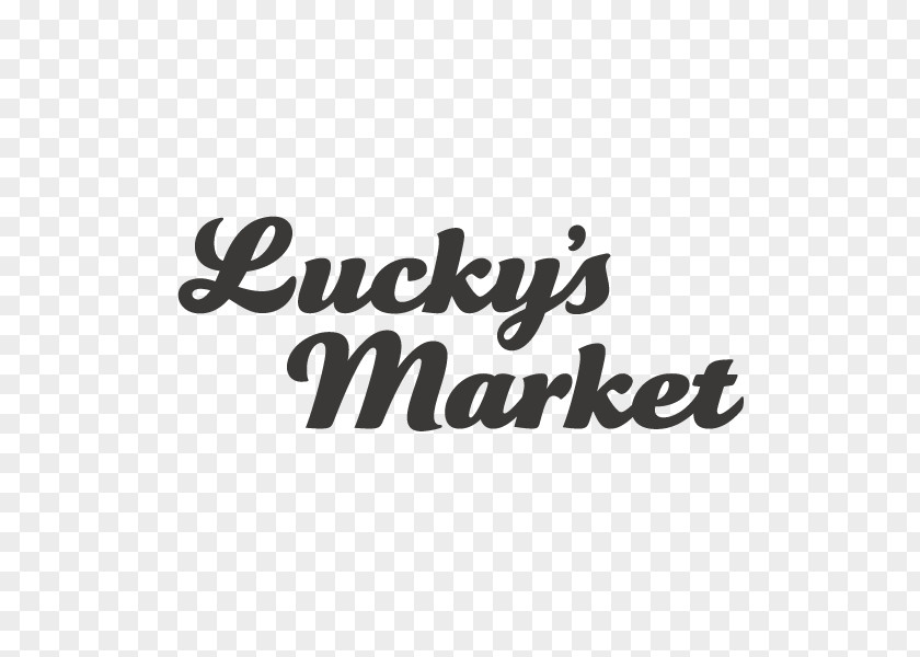 Line Logo Brand Font Lucky's Market PNG