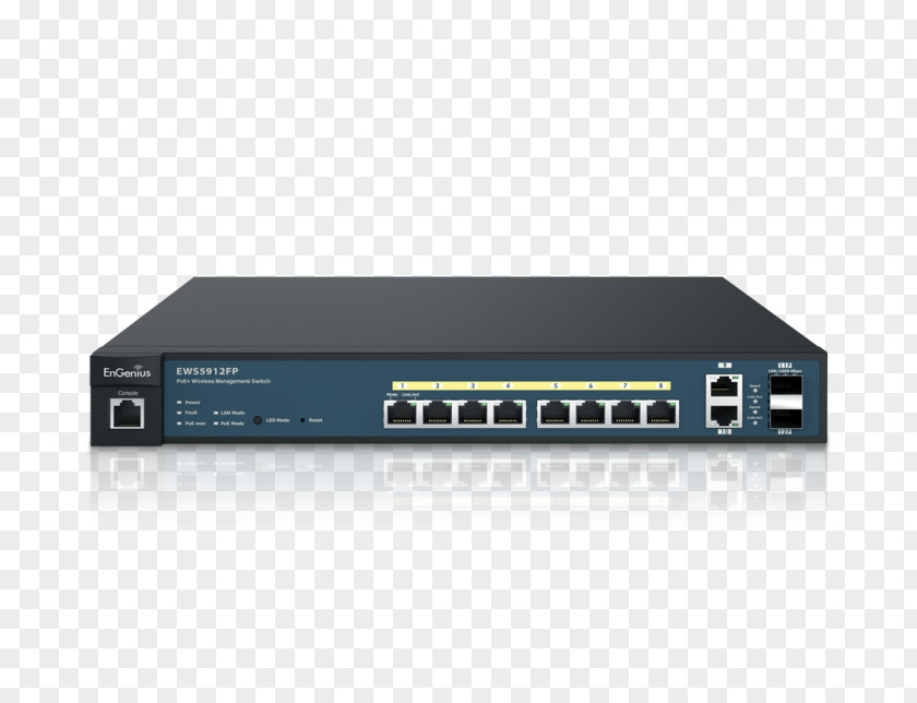 Network Switch Power Over Ethernet Gigabit ENGENIUS GIGABIT POE+ SWITCH IEEE 802.3at PNG