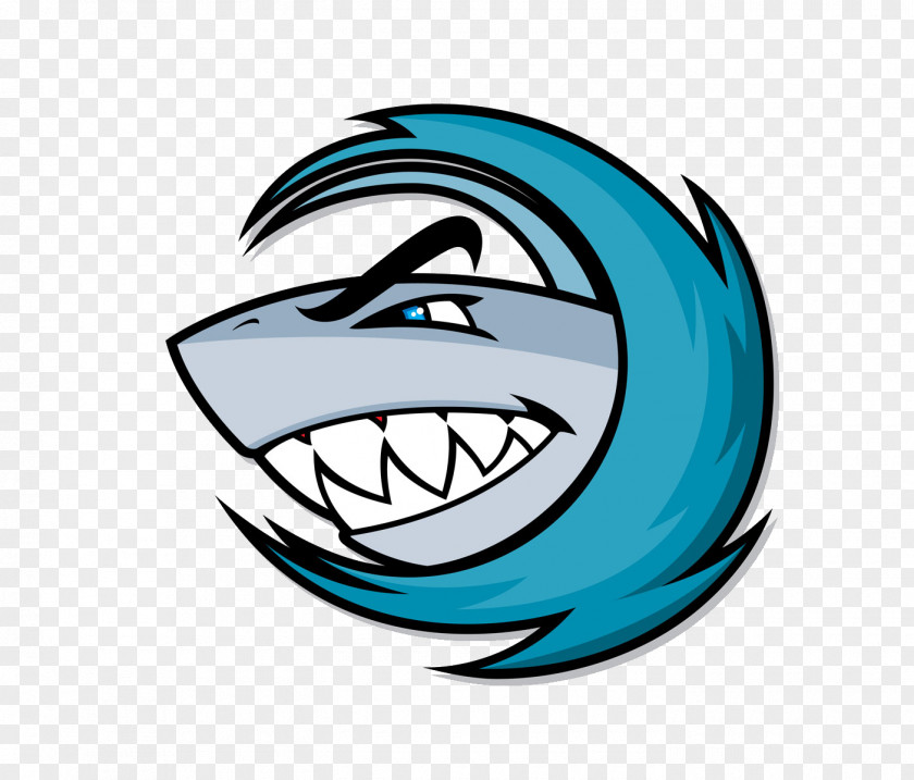 Shark Attack Mascot Machine Embroidery PNG