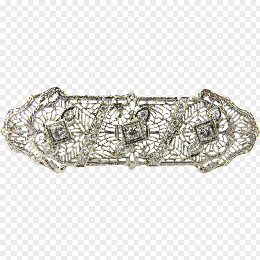 Silver Jewellery Gold Brooch Art Deco PNG