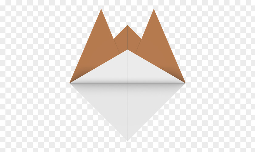 Origami Dog Line Triangle PNG
