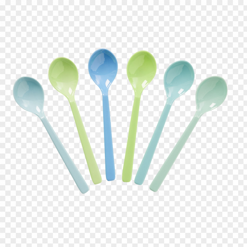 Spoon Blue-green Melamine Fork Knife PNG