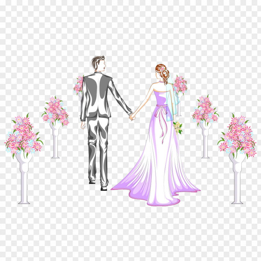 Wedding Reception Illustration PNG