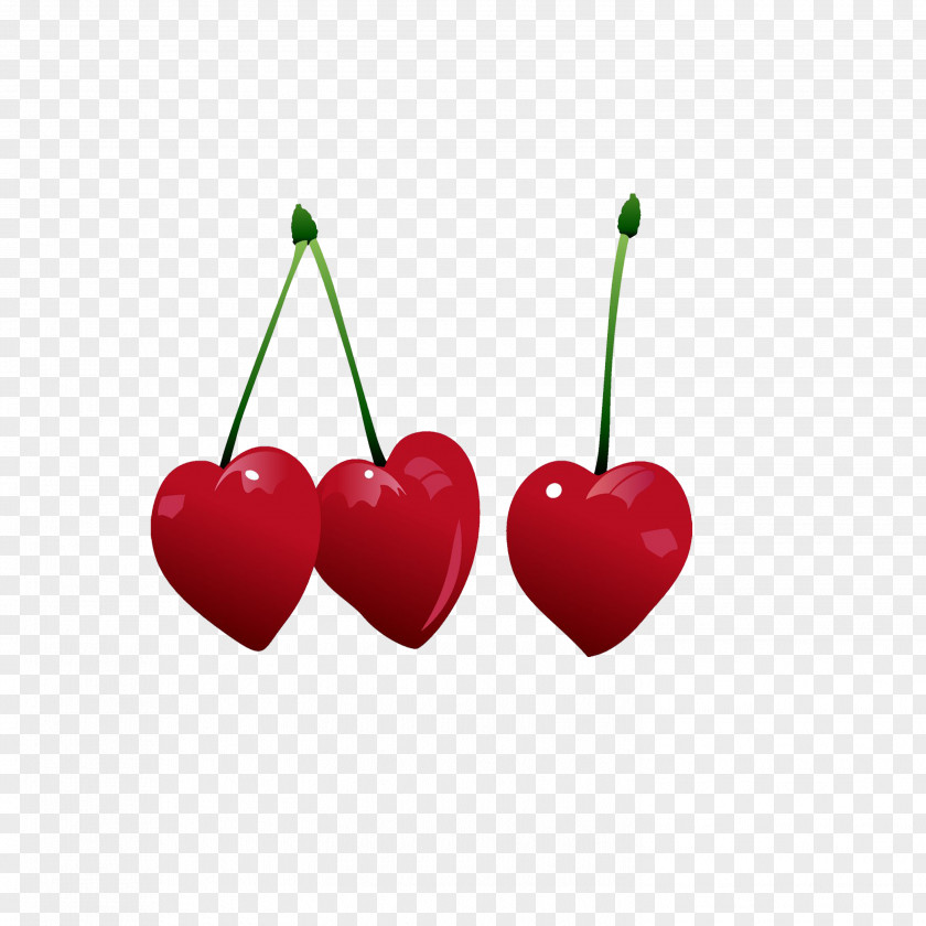 Cherry Auglis Fruit Heart PNG