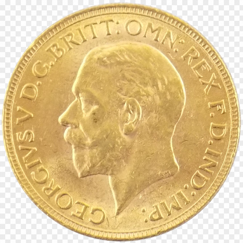 Coin Perth Mint Gold Half Sovereign PNG