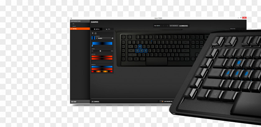 Computer Keyboard Touchpad Hardware SteelSeries Apex M800 Numeric Keypads PNG
