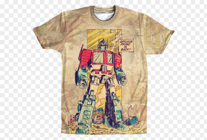 T-shirt Comic Book Sleeve Transformers PNG