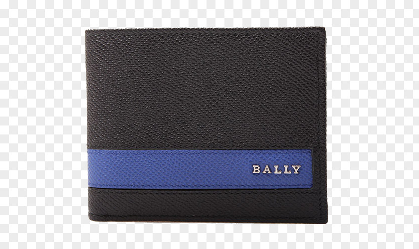 Bally Men's Leather Wallet Brand PNG